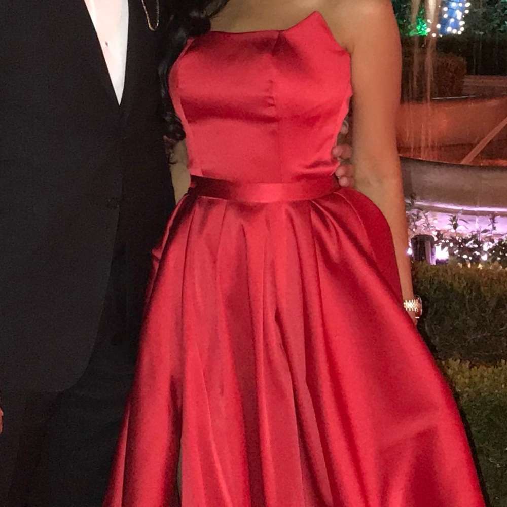 Elegant Red Evening Gown